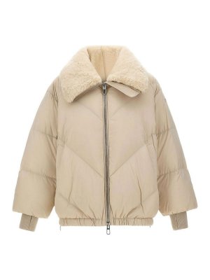 DUNO: padded jackets - Celia lined-collar down jacket