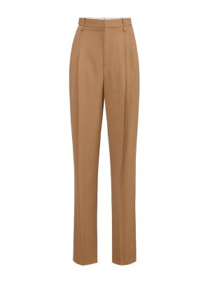 ELISABETTA FRANCHI: pantaloni casual - Pantaloni fluidi in gabardine