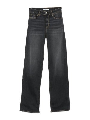 ICON DENIM: Jeans à jambe droite - Jean Droit - Noir