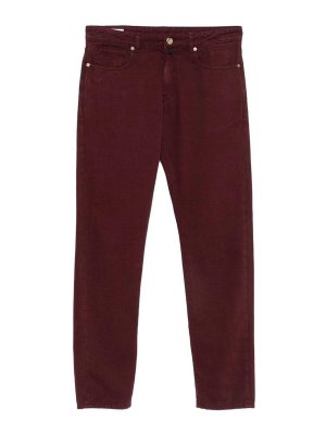 INCOTEX: Casual Hosen - Casual Hose - Rot
