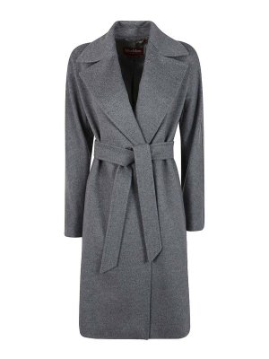 MAX MARA STUDIO: Abrigos semilargos - Abrigo Midi - Gris
