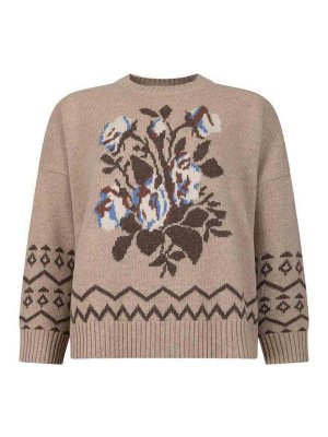 WEEKEND MAX MARA: Strickpullover mit Rundhalsausschnitt - Rundhalspullover - Keine