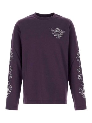 MONCLER: t-shirts - Logo patch T-shirt