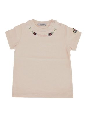 MONCLER JR: t-shirts - Logo patch T-shirt
