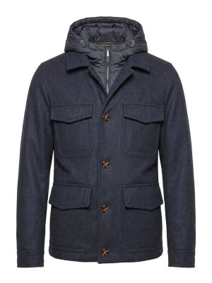 MOORER: Kurze Daunenjacken - Daunenjacke - Blau