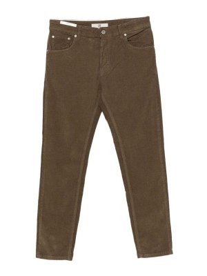 PT TORINO: Pantalons élégants - Pantalon Couturier - Marron