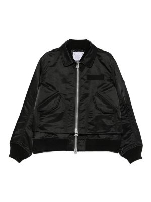 Sacai: Manteaux courts - Manteau Court - Noir