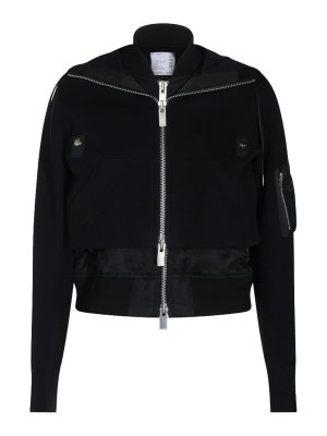 Sacai: スウェット＆セーター - スウェットシャツ/セーター - 黒