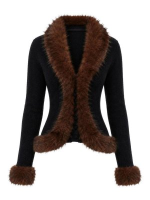 Self Portrait: Cardigans - Cardigan - Schwarz