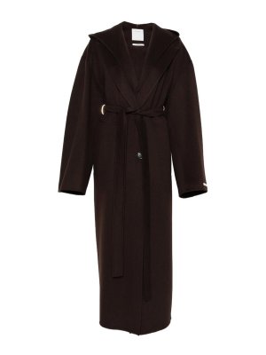 SPORTMAX: ニーレングスコート - 膝丈コート - ダークブラウン