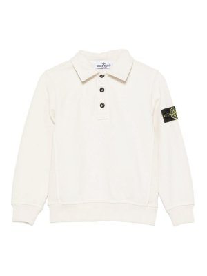 STONE ISLAND: ポロシャツ - ポロシャツ - 白