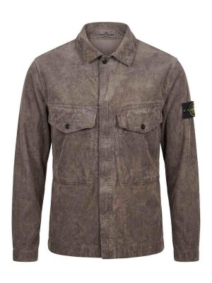 STONE ISLAND: シャツ - シャツ - グレー