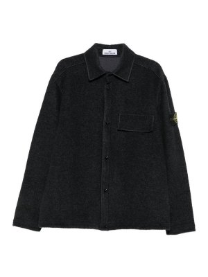 STONE ISLAND: シャツ - シャツ - ダークブルー