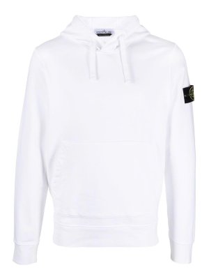 STONE ISLAND: Sudaderas y suéteres - Sudadera - Blanco