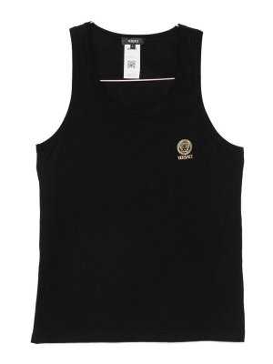 VERSACE: トップス＆タンクトップ - トップ/タンクトップ - 黒