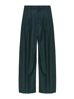 VICTORIA BECKHAM: カジュアルトラウザー - カジュアルパンツ - 緑