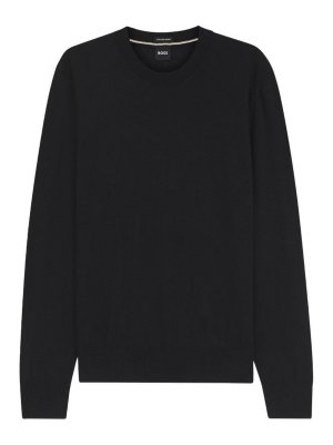 Hugo Boss: Pull col rond - Pull Col Rond - Noir