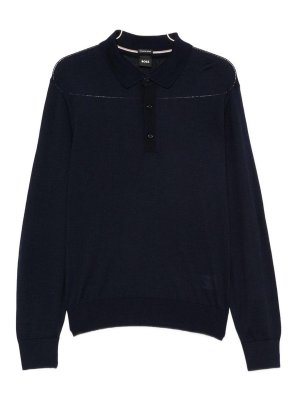 Hugo Boss: Pull col rond - Pull Col Rond - Bleu Foncé