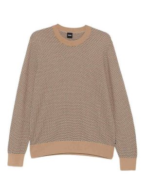 Hugo Boss: Pull col rond - Pull Col Rond - Beige