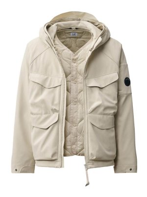 C.P. COMPANY: Manteaux courts - Manteau Court - Vert Clair