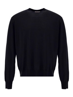 HERNO: Pull col rond - Pull Col Rond - Bleu Foncé
