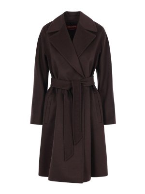 MAX MARA STUDIO: ニーレングスコート - 膝丈コート - ブラウン