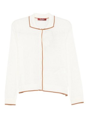 MAX MARA STUDIO: Cárdigans - Cárdigan - Blanco