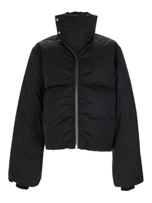 RICK OWENS: ダウン・ハイテクジャケット - ダウンジャケット - 黒
