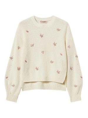 TWINSET: Strickpullover mit Rundhalsausschnitt - Rundhalspullover - Keine