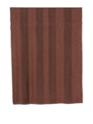 TWINSET: Écharpes - Écharpe - Marron