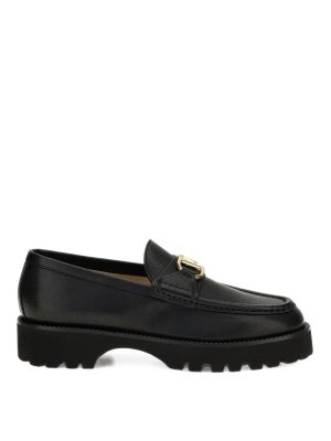 VALENTINO GARAVANI: Loafers & Slippers - Loafers in leather
