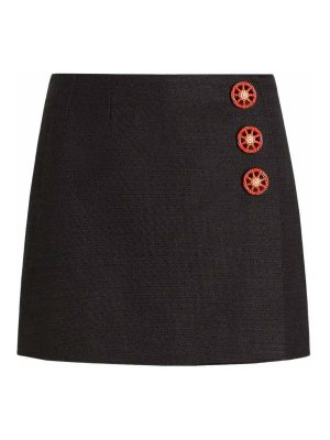 DOLCE & GABBANA: gonne al ginocchio  e longuette - Gonna in cotone