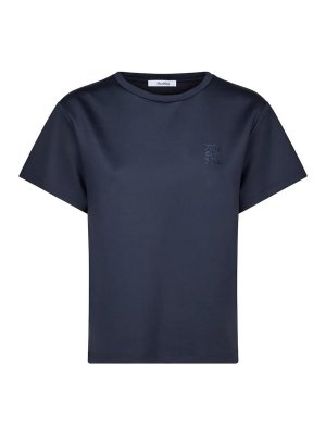 Max Mara: Camisetas - Camiseta - Azul