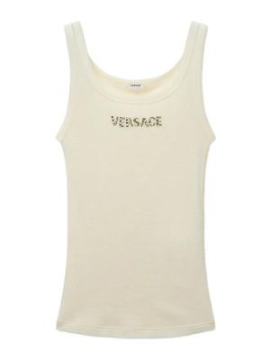 VERSACE: Tops & Débardeurs - Top - Beige