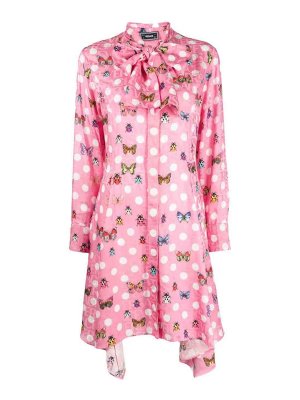 VERSACE: abiti al ginocchio - Abito Allover butterfly