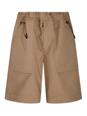 MONCLER: pantaloni shorts - Pantaloni shorts in jersey
