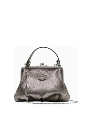 VIVIENNE WESTWOOD: ショルダーバッグ - ショルダーバッグ - 銀