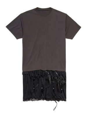 BALENCIAGA: Knielange Kleider - Knielanges Kleid - Schwarz