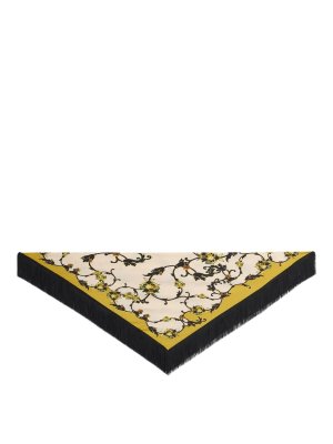 LA DOUBLEJ: Stoles & Shawls - Reversible fringe silk scarf