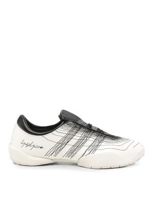 Y-3: Chaussures de sport - Baskets - Blanc