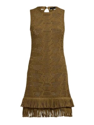 ETRO: cocktail dresses - Crochet-effect cotton midi dress