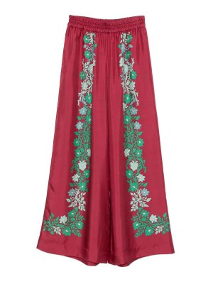 LA DOUBLEJ: casual trousers - Trousers Palazzo in silk