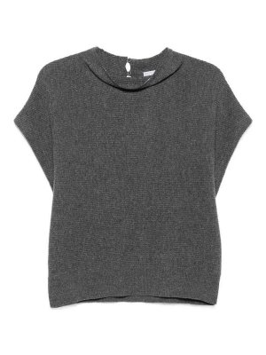 BRUNELLO CUCINELLI: Pull col rond - Pull Col Rond - Gris