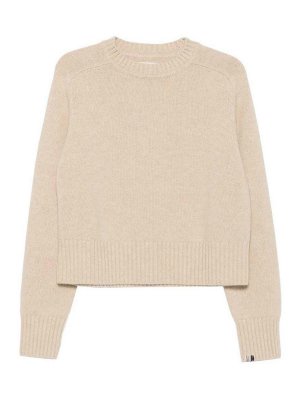 EXTREME CASHMERE: Strickpullover mit Rundhalsausschnitt - Rundhalspullover - Beige