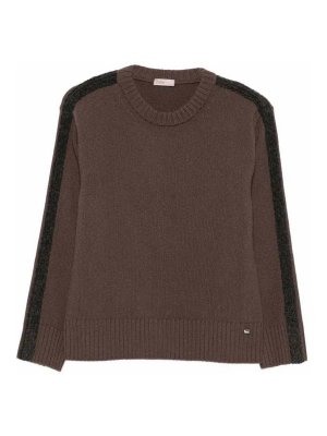 HERNO: Pull col rond - Pull Col Rond - Marron