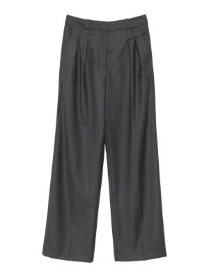 LOULOU STUDIO: Pantalones casual - Pantalón Casual - Gris