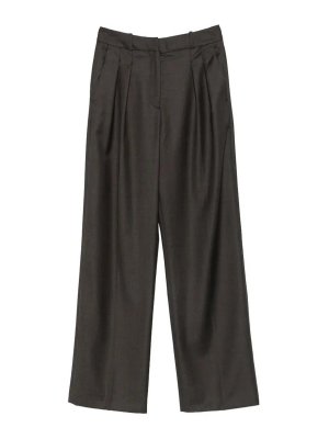 LOULOU STUDIO: Pantalones casual - Pantalón Casual - Marrón