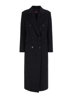 MAX MARA STUDIO: Abrigos semilargos - Abrigo Midi - Negro