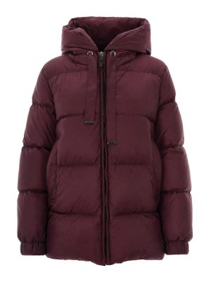 MAX MARA THE CUBE: ダウン・ハイテクジャケット - ダウンジャケット - ダークレッド