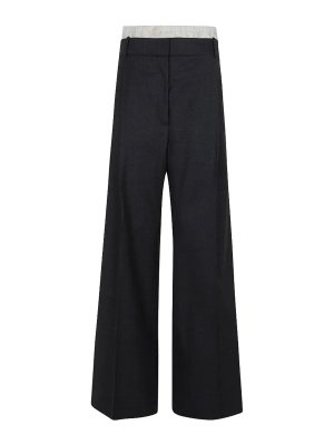 ROHE: pantaloni casual - Pantaloni With Boxer-Style Detail